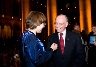 Martine Kempf with J. Peak VA secretary in 2008
